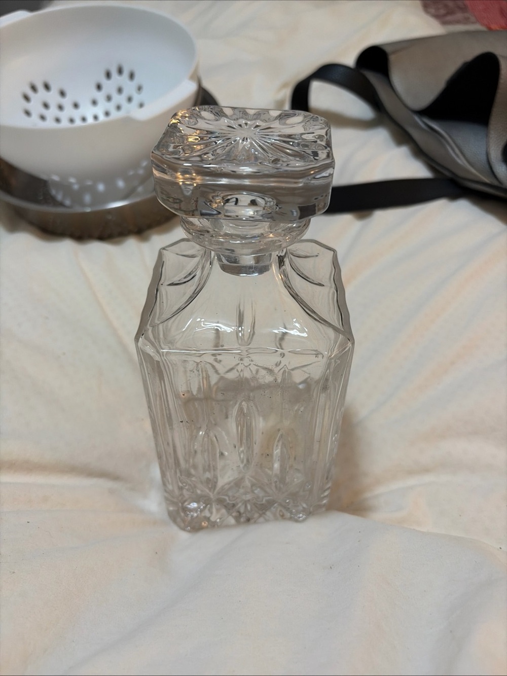 Crystal whiskey decanter
